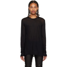 Black Edfu Basic Long Sleeve T Shirt 232232M213094