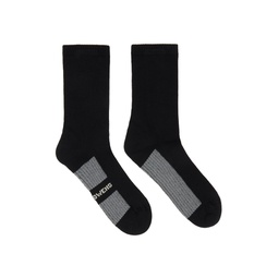 Black Glitter Socks 241232M220010