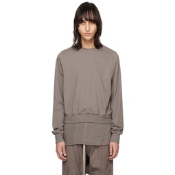 Gray Cropped Sweatshirt 241232M204013