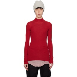 Red Lupetto Sweater 241232M201028