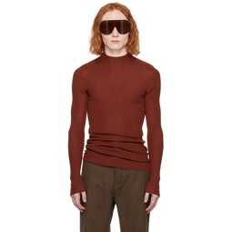 Brown Lupetto Sweater 241232M201021