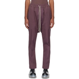 Purple Drawstring Trousers 232232M191017