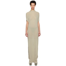 Off White Crater Maxi Dress 231232F055043