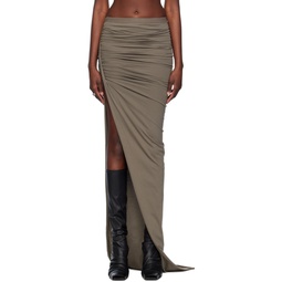 Gray Edfu Maxi Skirt 241232F093012