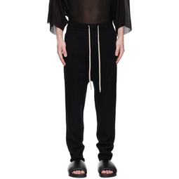 Black Drawstring Lounge Pants 231232M190003