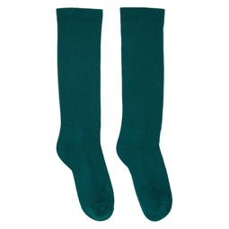 Green Mid Calf Socks 222232M220004