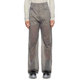 Gray Geth Trousers 231232M186000