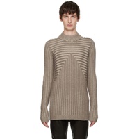 Gray   Off White Level Lupetto Sweater 222232M201023