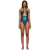Multicolor Prong Bather Swimsuit 231232F103003