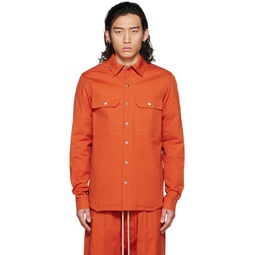 Orange Outershirt Jacket 222232M192004