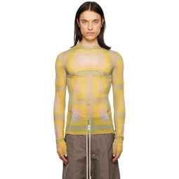 Yellow   Green Lido Plaid T Shirt 231232M213122