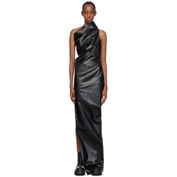 Black Athena Denim Maxi Dress 241232F055020