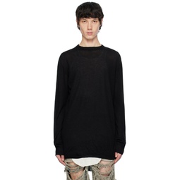 Black Oversized Sweater 241232M201039