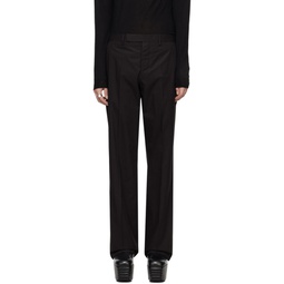 Black Tailored Dietrich Trousers 241232M191011