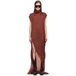 Brown EDFU T Maxi Dress 241232F055038