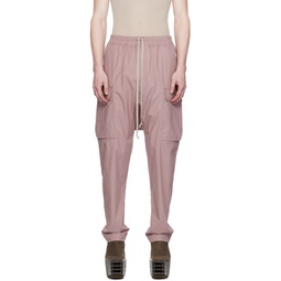 Pink Long Cargo Pants 241232M188036
