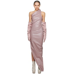 Pink Athena Denim Maxi Dress 241232F055019