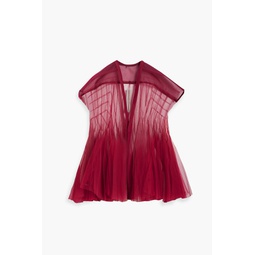 Pleated tulle top