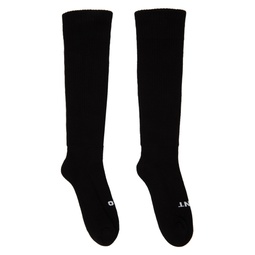 Black So Cunt Socks 241126M220000