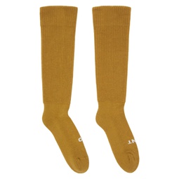 Yellow So Cunt Socks 241126F076002