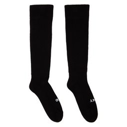 Black So Cunt Socks 241126F076000