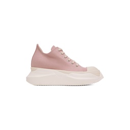 Pink Abstract Denim Sneakers 231126M237009