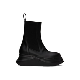 Black Abstract Chelsea Boots 222126M223000