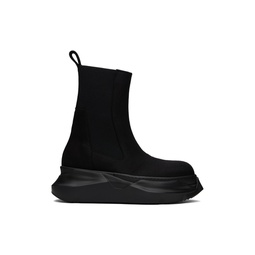 Black Beatle Abstract Chelsea Boots 241126M223000