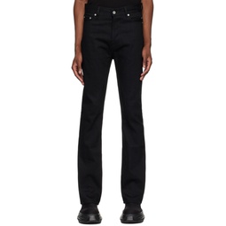 Black Jim Cut Jeans 241126M186053