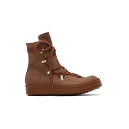 Brown Hexa Sneaks Sneakers 241126F127009