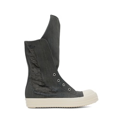 Gray Boot Sneaks Sneakers 241126M236031