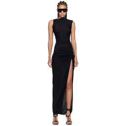 Black Svita Maxi Dress 241039F055011