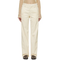 Off White Creased Trousers 241661F087000