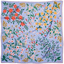 RIFLE PAPER CO. Silk Scarf, 100% Silk, Imported, Digitally Printed Pattern, Hand-Rolled Edges, 34 x 34, Dry Clean Only