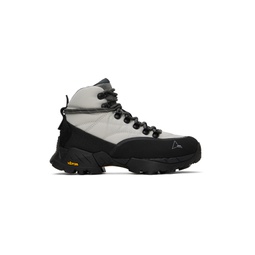 Gray   Black Andreas Strap Boots 241204M255003