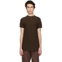 Brown Seamless T Shirt 231204M213002