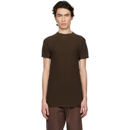 Brown Seamless T Shirt 231204M213002