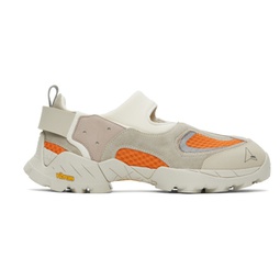 Off-White & Orange Rozes Sneakers 241204F128001