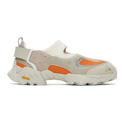 Off-White & Orange Rozes Sneakers 241204M237000