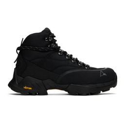 Black Andreas Strap Boots 241204F113003