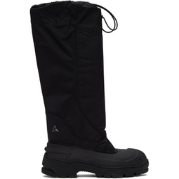 Black Rubber Boots 241204M228001