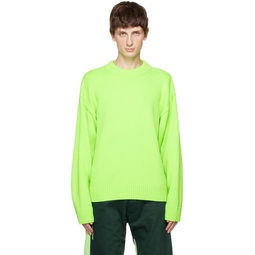 Green Crewneck Sweater 232736M201002