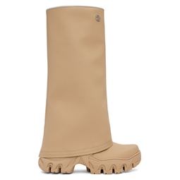 Beige Boccaccio II Rain Desert Apple Leather Boots 241654F115005