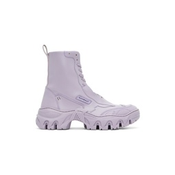 Purple Boccaccio II Apple Leather Sneaker Boots 231654M255004