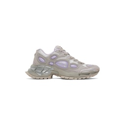 Gray   Purple Nucleo Sneakers 241654M237004
