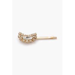 Gold-tone crystal hair clip