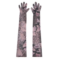 Black   Pink Opera Gloves 222700F012000