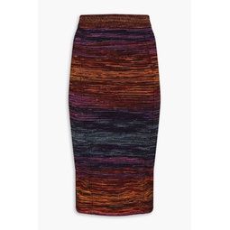 Bodacious space-dyed knitted pencil skirt