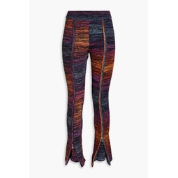 Bodacious space-dyed knitted slim-leg pants