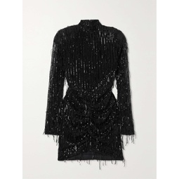 ROTATE BIRGER CHRISTENSEN + NET SUSTAIN Miki sequined stretch recycled-tulle mini dress